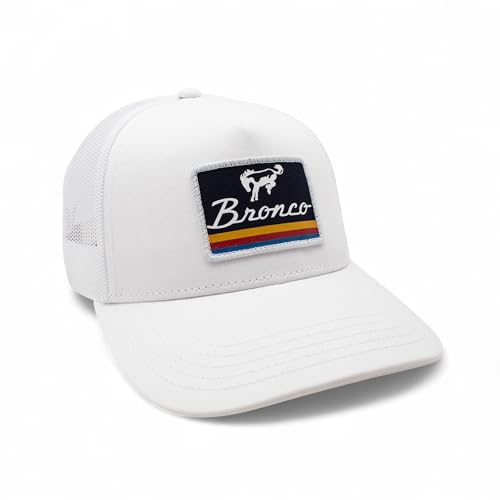 AMERICAN NEEDLE Officially Licensed Ford Bronco Valin Adjustable Trucker Hat White