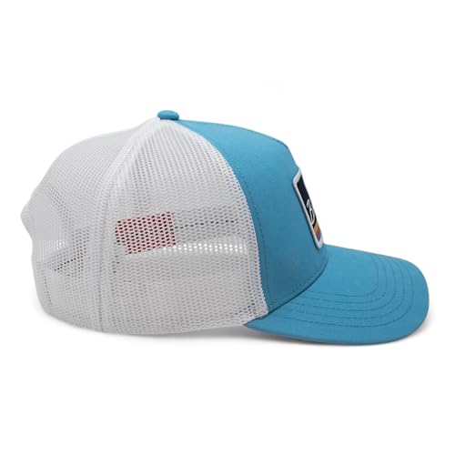 AMERICAN NEEDLE Officially Licensed Ford Bronco Valin Adjustable Trucker Hat White Ruisseau Blue
