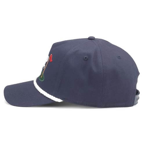 AMERICAN NEEDLE Miller Lite Beer Golf Club Roscoe Adjustable Snapback Baseball Hat, Navy (23008A-MLITE-NAVY)