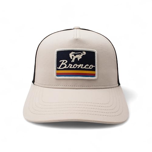 AMERICAN NEEDLE Officially Licensed Ford Bronco Valin Adjustable Trucker Hat Black Stone