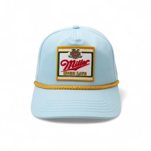 AMERICAN NEEDLE Miller High Life Beer Adjustable Snapback Baseball Hat (23008B-MHL-WHKL)
