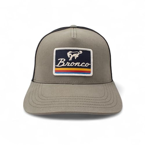 AMERICAN NEEDLE Officially Licensed Ford Bronco Valin Adjustable Trucker Hat Olive Black