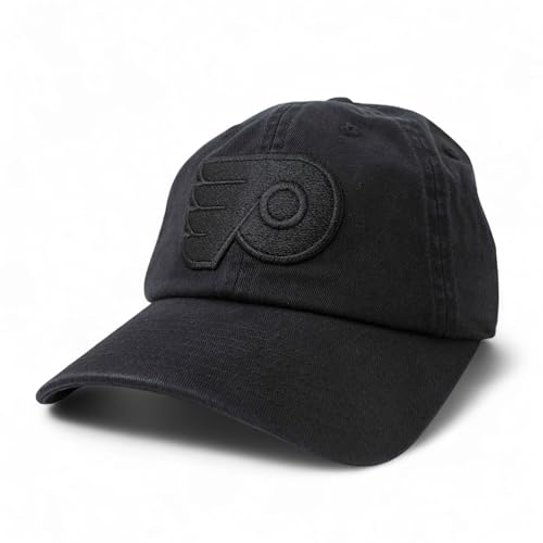 AMERICAN NEEDLE Philadelphia Flyers NHL Blue Line Tonal Adjustable Dad Cap (Black)