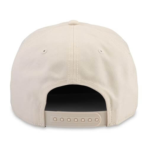 AMERICAN NEEDLE Officially Licensed Coca-Cola Canvas Cappy Rope Hat, Ivory, Snapback Adjustable Closure, New