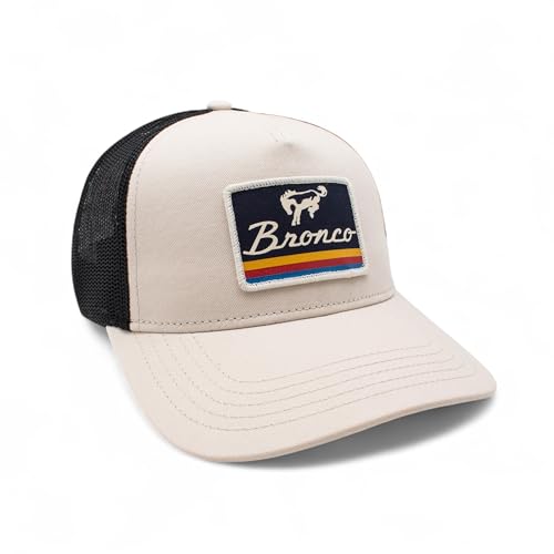AMERICAN NEEDLE Officially Licensed Ford Bronco Valin Adjustable Trucker Hat Black Stone