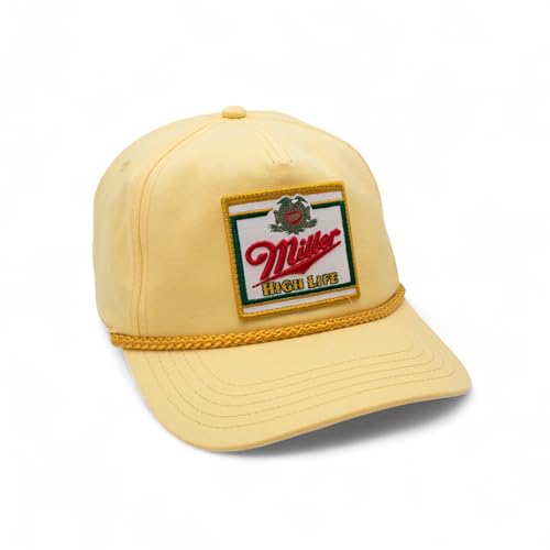 AMERICAN NEEDLE Miller High Life Beer Adjustable Snapback Baseball Hat (23008B-MHL-WHKL)