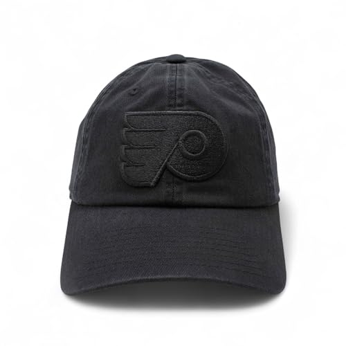 AMERICAN NEEDLE Philadelphia Flyers NHL Blue Line Tonal Adjustable Dad Cap (Black)