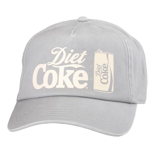 AMERICAN NEEDLE Unisex Diet Coke Walker Adjustable Snapback Baseball Hat, Light Grey (25002A-DCOKE-LGRY)