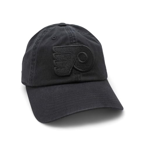 AMERICAN NEEDLE Philadelphia Flyers NHL Blue Line Tonal Adjustable Dad Cap (Black)