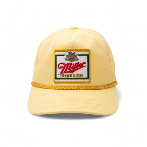 AMERICAN NEEDLE Miller High Life Beer Adjustable Snapback Baseball Hat (23008B-MHL-WHKL)