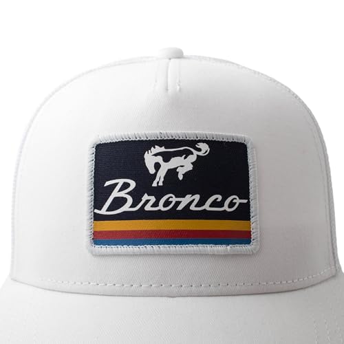 AMERICAN NEEDLE Officially Licensed Ford Bronco Valin Adjustable Trucker Hat White