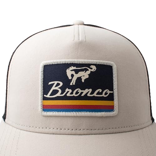 AMERICAN NEEDLE Officially Licensed Ford Bronco Valin Adjustable Trucker Hat Black Stone