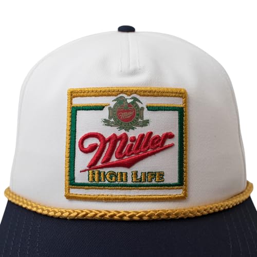 AMERICAN NEEDLE Miller High Life Beer Adjustable Snapback Baseball Hat (23008B-MHL-WHKL)