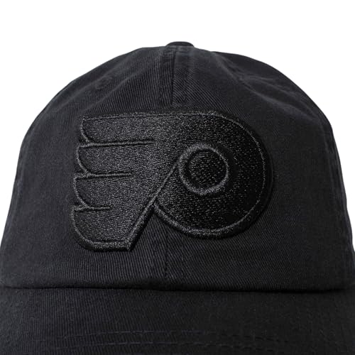 AMERICAN NEEDLE Philadelphia Flyers NHL Blue Line Tonal Adjustable Dad Cap (Black)
