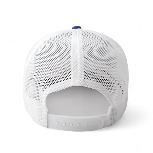 AMERICAN NEEDLE Officially Licensed Ford Bronco Valin Adjustable Trucker Hat White Royal Blue