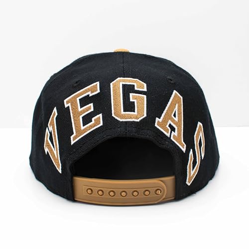 AMERICAN NEEDLE OFFICIALLLY Licensed NHL Block Letter Snapback Cap, LAS Vegas Golden Knights Hockey HAT, Authentic, New