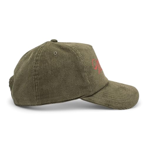 AMERICAN NEEDLE Officially Licensed Miller HIGH Life Beer Cap, Full Corduroy Snapback HAT, PI002A, Authentic Olive