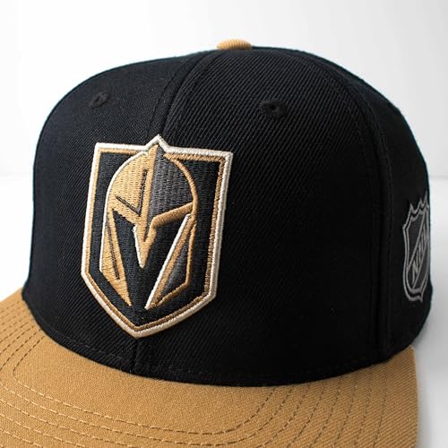 AMERICAN NEEDLE OFFICIALLLY Licensed NHL Block Letter Snapback Cap, LAS Vegas Golden Knights Hockey HAT, Authentic, New