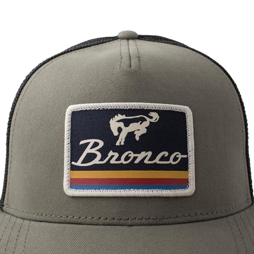 AMERICAN NEEDLE Officially Licensed Ford Bronco Valin Adjustable Trucker Hat Olive Black