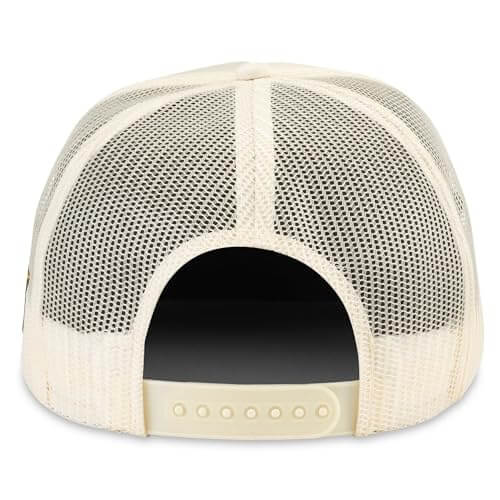 AMERICAN NEEDLE Smokey The Bear Foamy Roscoe Snapback Baseball Hat, Ivory (24007A-SMOKEY-IVOR)