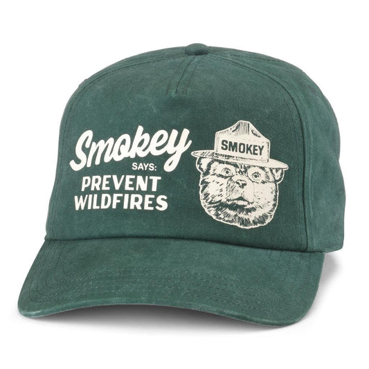 AMERICAN NEEDLE Unisex Smokey The Bear Walker Adjustable Snapback Baseball Hat (25002A-SBEAR-BOTT)