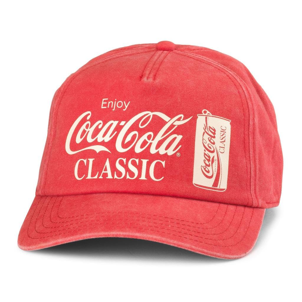 AMERICAN NEEDLE Unisex Coke Coca Cola Walker Adjustable Snapback Baseball Hat (25002A-COKE-RED)
