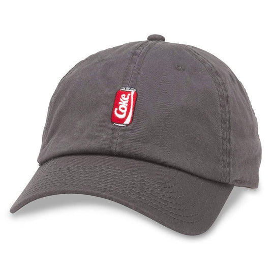 AMERICAN NEEDLE Micro Slouch Casual Baseball Dad Hat Coke Coca Cola Bottle, Grey (SMU489A-COKE)