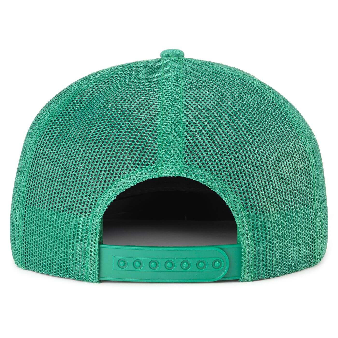 Mack Trucks Hat: Green/White/Gold Snapback Foam Trucker Back