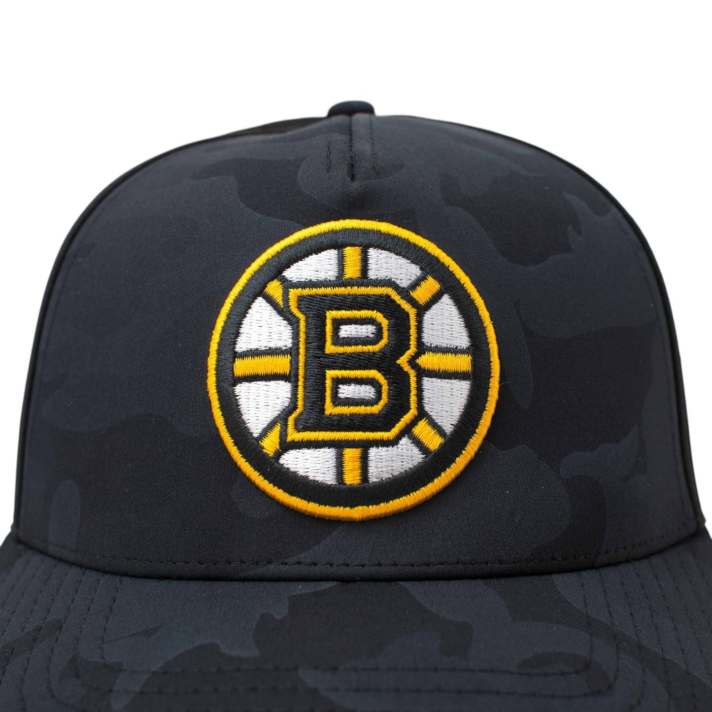 AMERICAN NEEDLE Officially Licensed NHL Super TECH Valin Performance MESH Snapback, National Hockey League Boston Bruins Team HAT, Black Multicam CAMO Print, Authentic, New