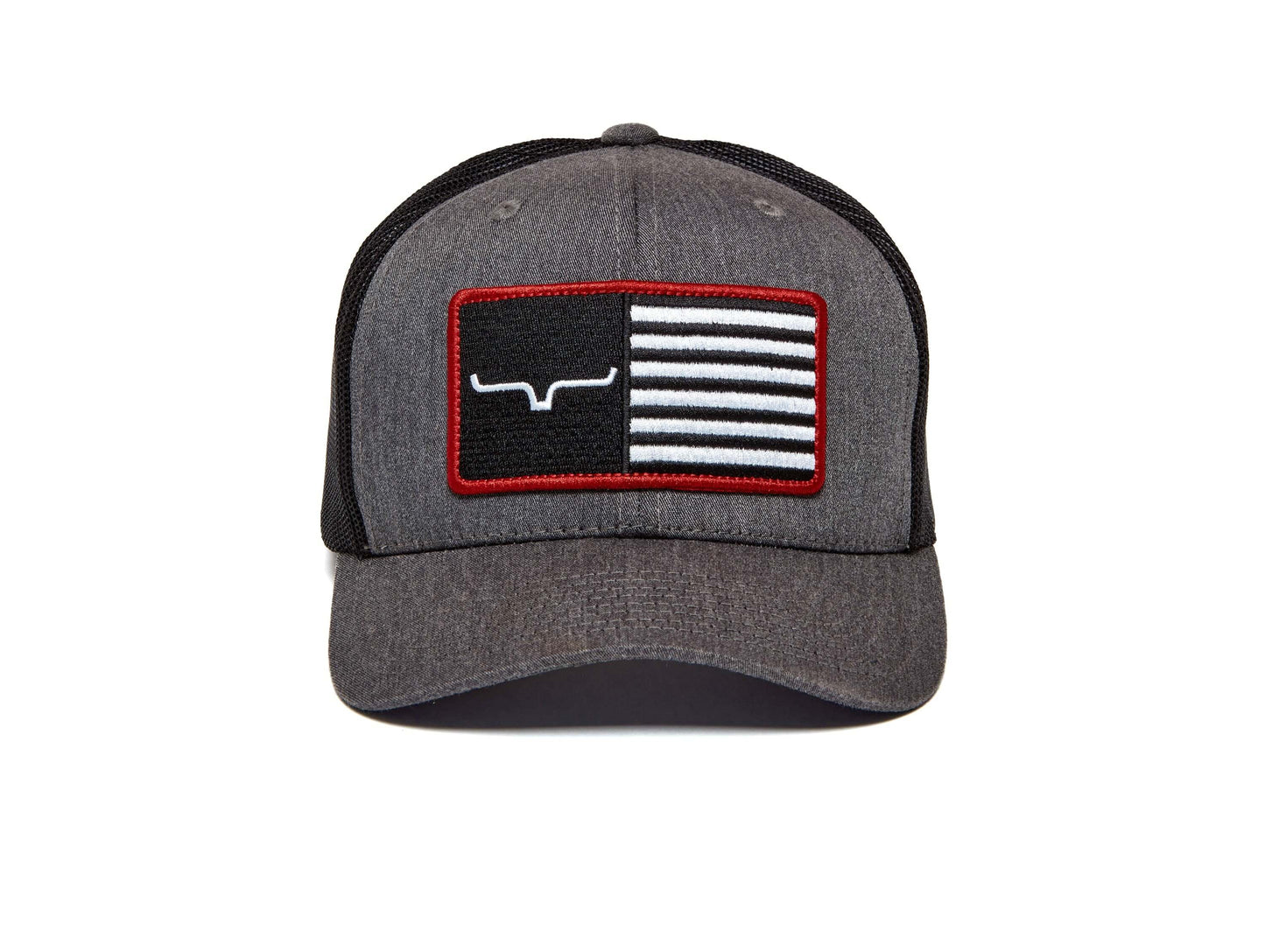 Kimes Ranch Hats: American Trucker Hat | Charcoal Front