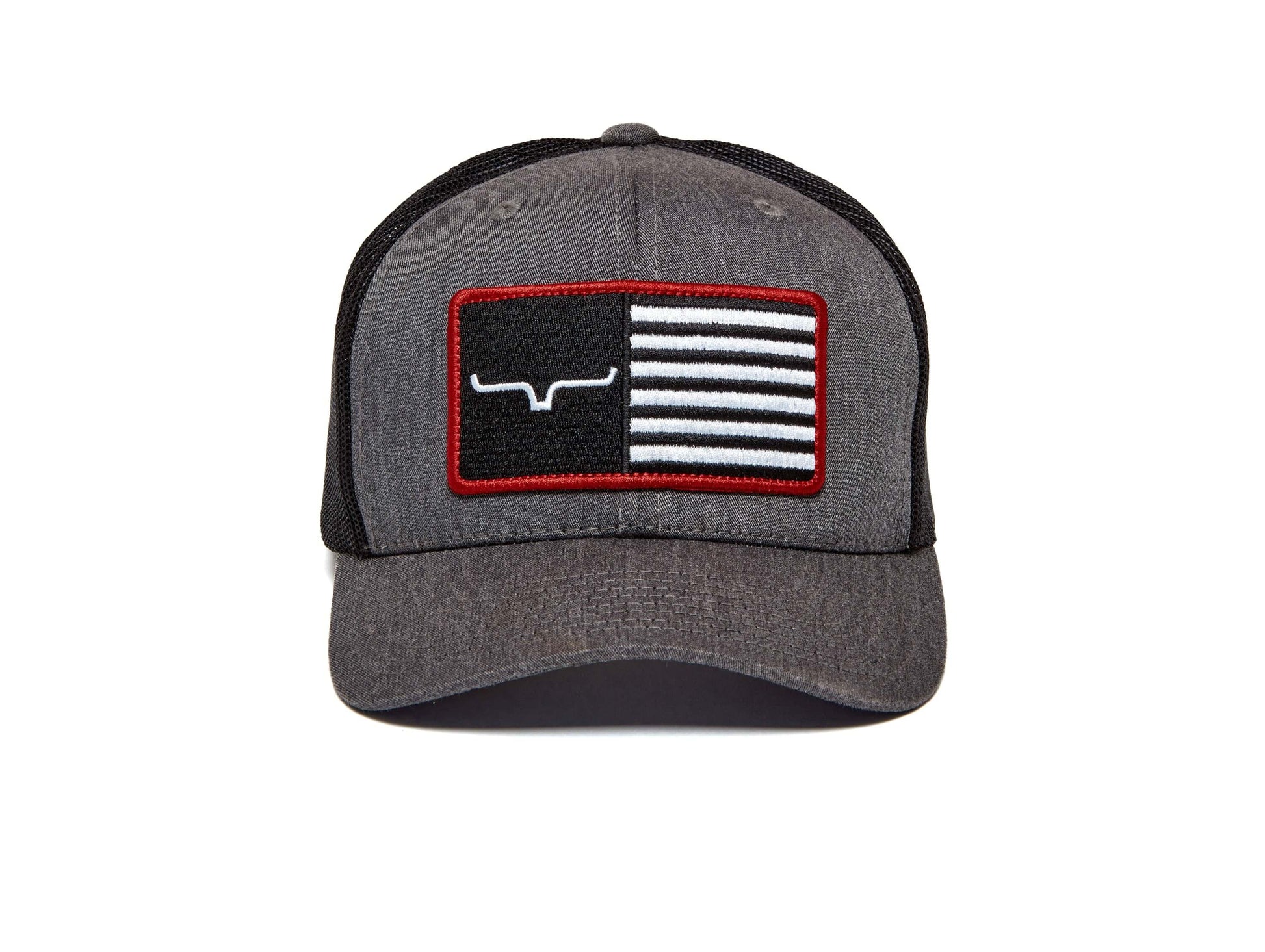 Kimes Ranch Hats: American Trucker Hat | Charcoal Front