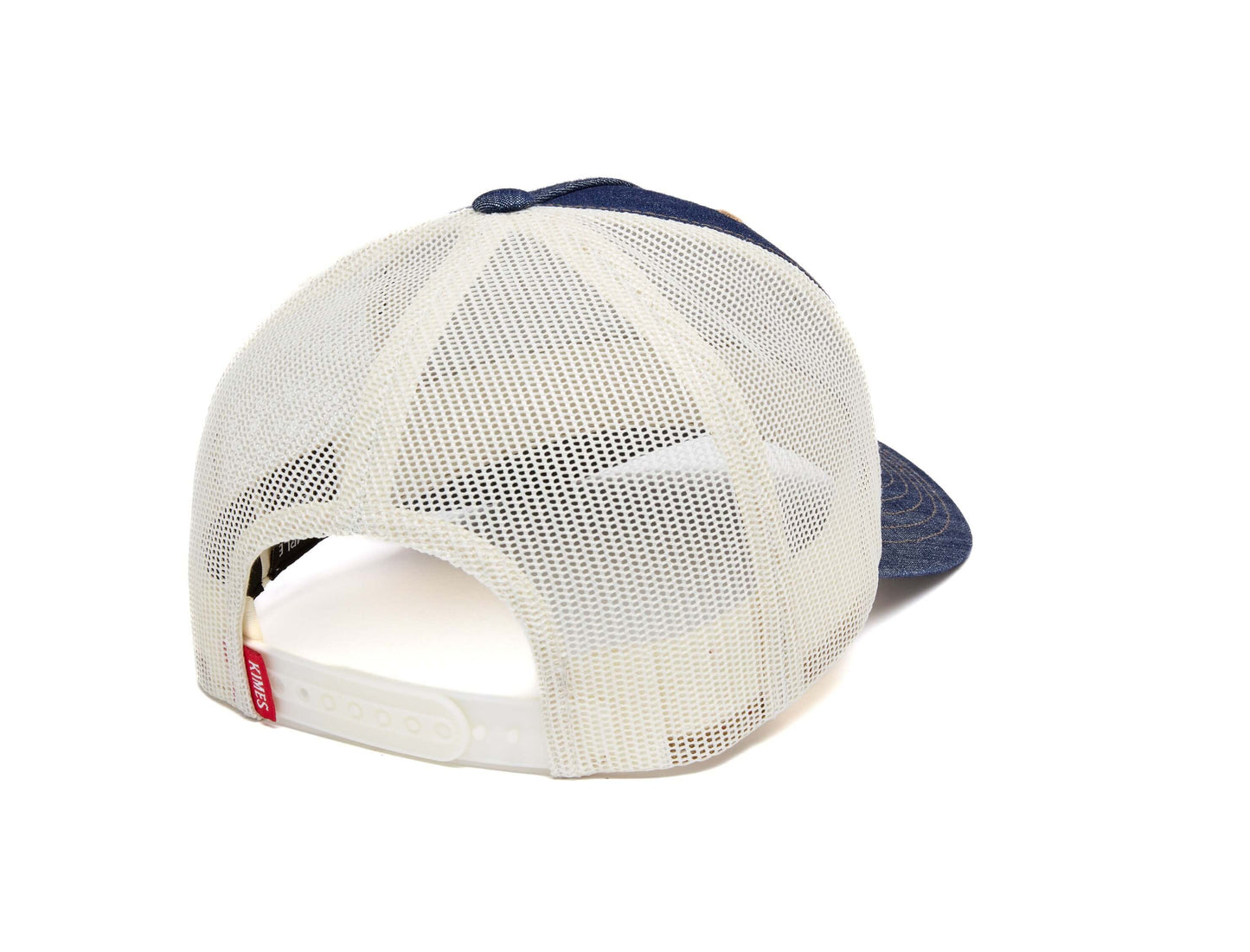Kimes Ranch Hats: Roped LP Trucker Hat | Blue Denim 3