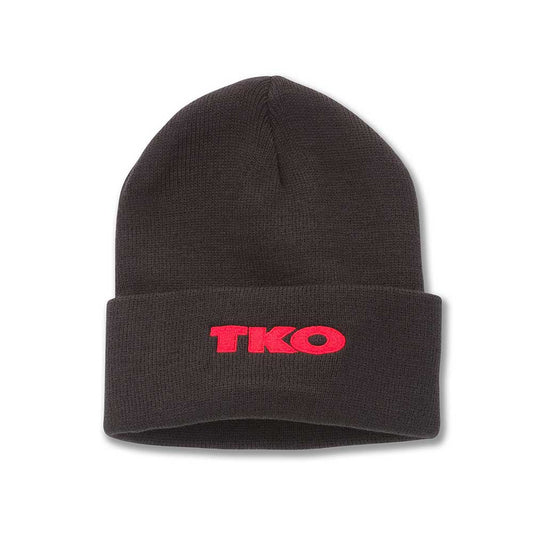 TKO Strength & Performance Hats: Black Cuff Knit Beanie | Workout