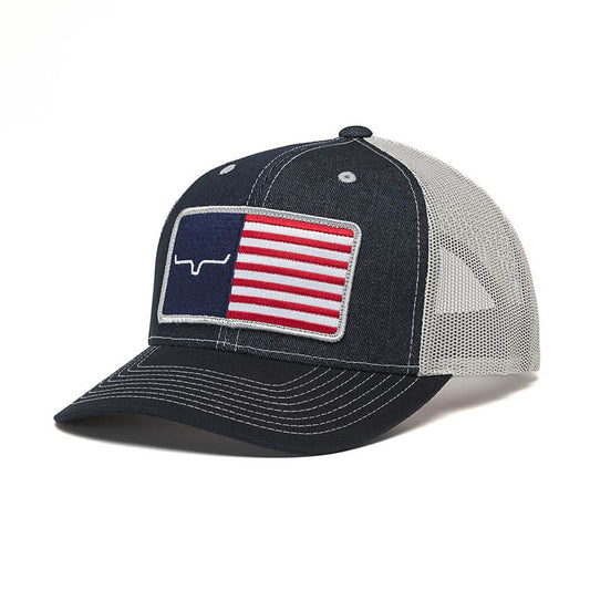 Kimes Ranch Hats: American Trucker Hat | Navy/White