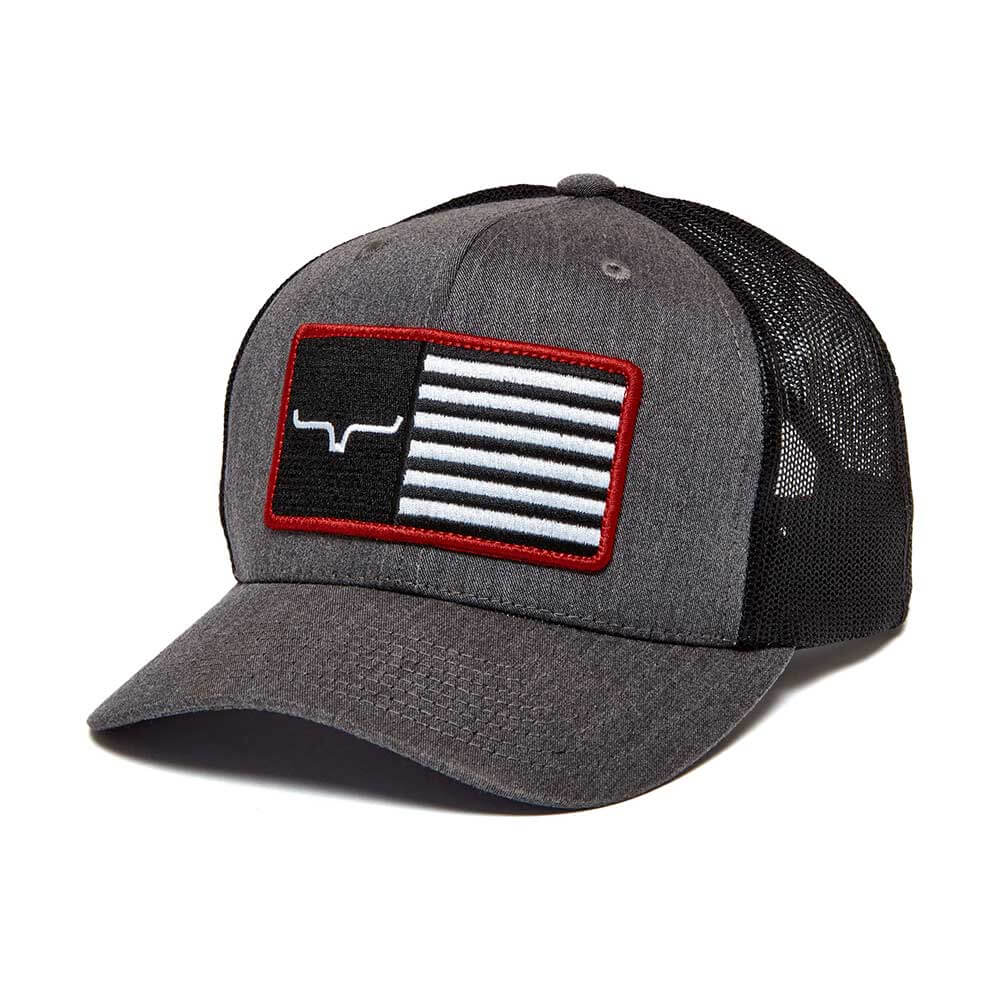 Kimes Ranch Hats: American Trucker Hat | Charcoal