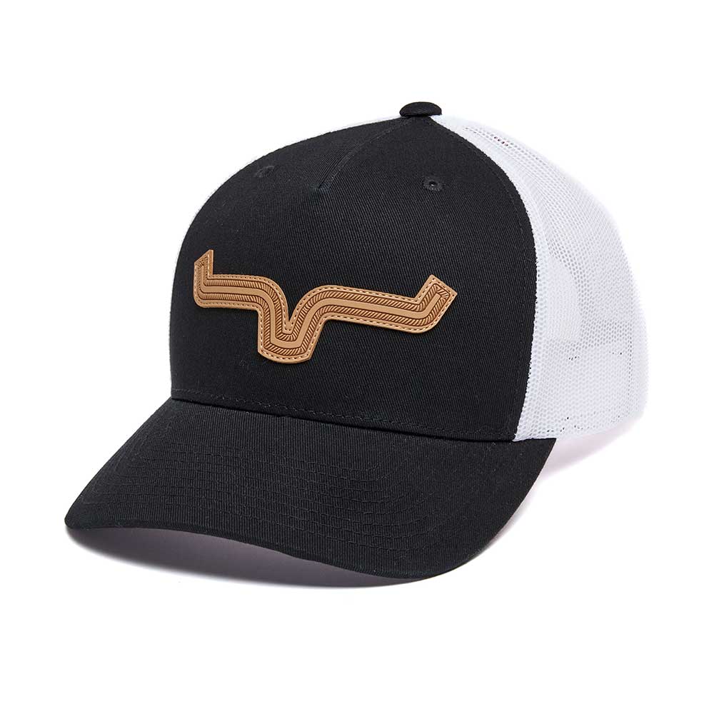 Kimes Ranch Hats: Roped LP Trucker Hat | Black