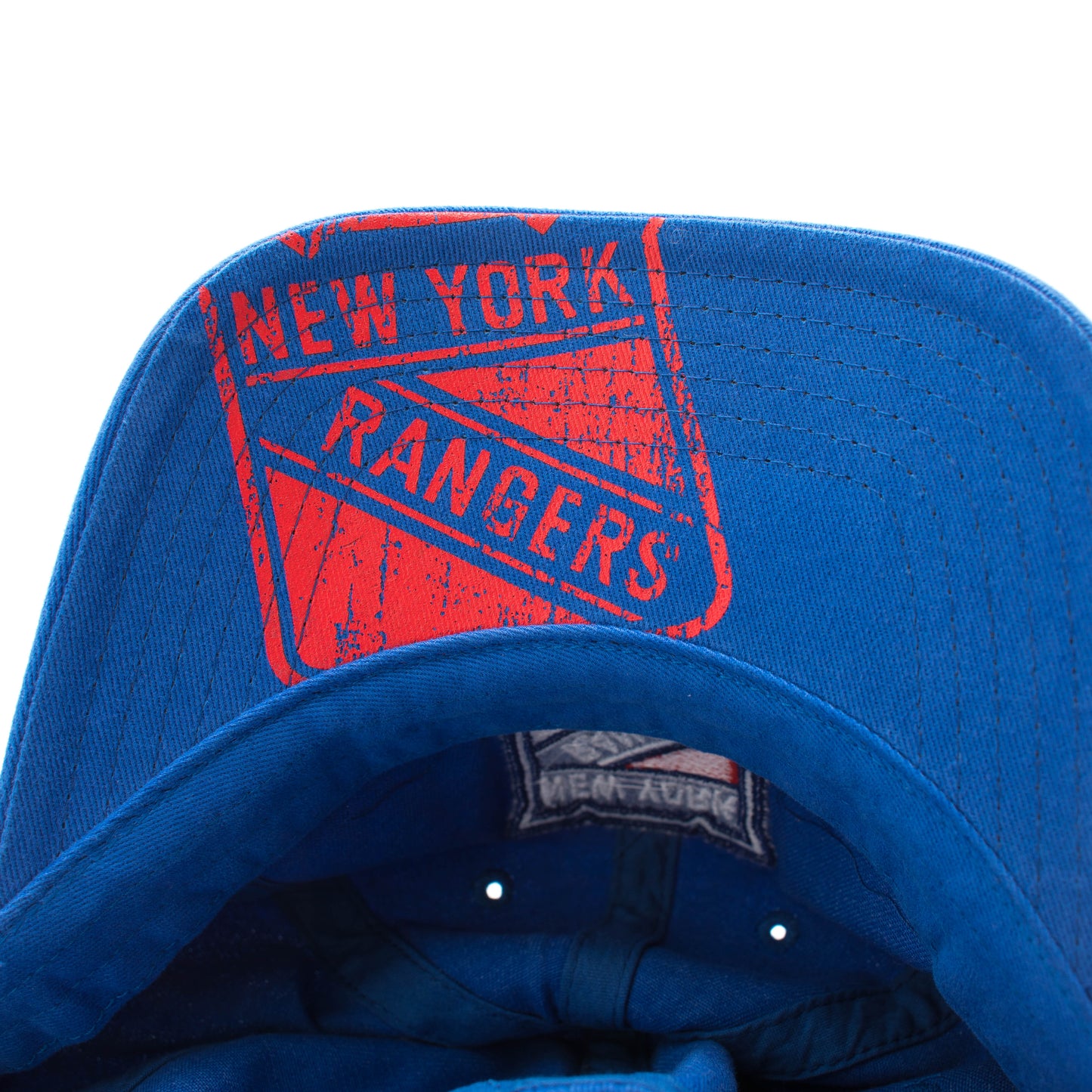 New York Rangers Hats: Faded Blue Snapback Dad Hat | NHL