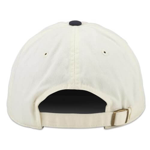 AMERICAN NEEDLE United Slouch NHL Team Casual Dad Hat Hartford Whalers, Ivory/Navy (43572A-HAW)