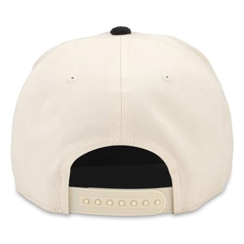 AMERICAN NEEDLE Pittsburgh Penguins NHL Burnett Adjustable Snapback Baseball Hat, Ivory/Black (23020A-PPN-IBLK)