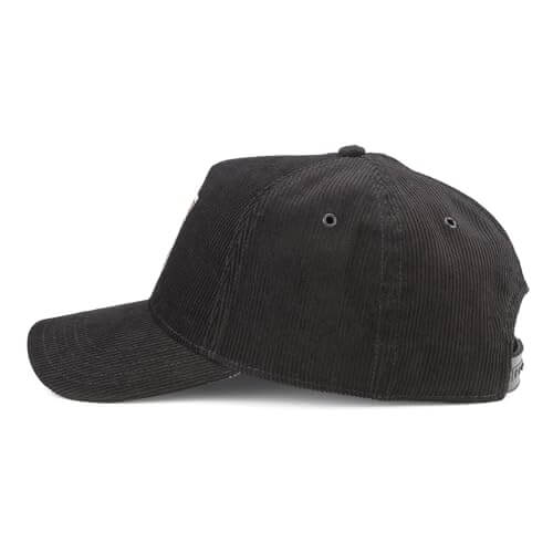 AMERICAN NEEDLE Vegas Golden Knights NHL Corduroy Valin Adjustable Snapback Baseball Hat, Black (23022A-VGK-BLK)
