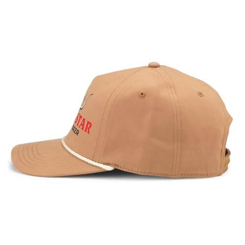 AMERICAN NEEDLE Lone Star Beer Canvas Cappy Adjustable Snapback Baseball Hat, Wheat (23005A-LSTAR-WHEA)