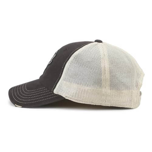 AMERICAN NEEDLE Officially Licensed NHL Hockey Orville Team Hat, Distressed, Dad Cap, Adjustable, Authentic New (Pittsburgh Penguins (Black/Stone))