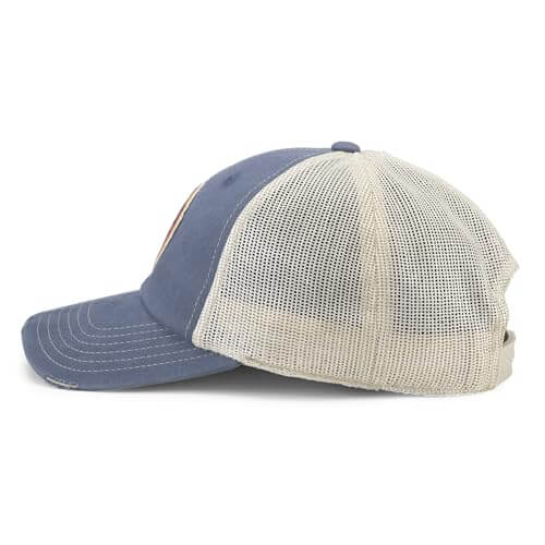 American Needle Officially Licensed NHL Hockey Orville Team Hat, Distressed, Dad Cap (New York Islanders (Steel Blue/Stone))
