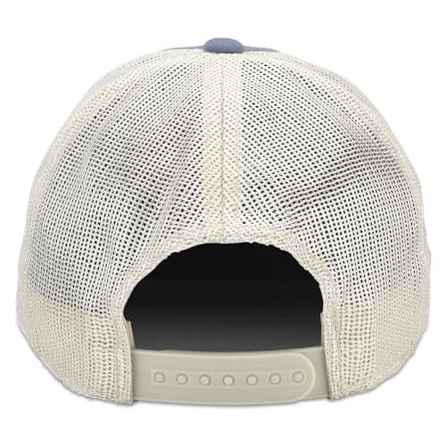 AMERICAN NEEDLE Officially Licensed NHL Hockey Orville Team Hat, Distressed, Dad Cap, Adjustable, Authentic New (Hartford Whalers (Steel Blue/Stone))