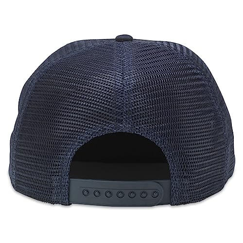 AMERICAN NEEDLE Pabst Blue Ribbon Beer Wyatt Adjustable Snapback Trucker Baseball Hat (23014A-PBC-NAVY)