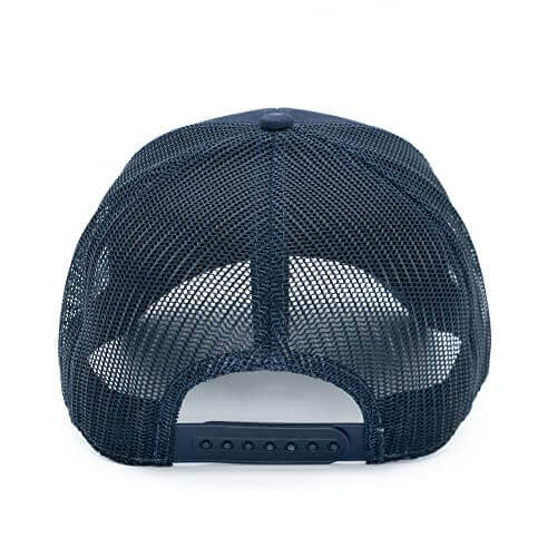 Ford Bronco Hats: Navy Snapback Trucker Hat | Vintage Brands Back