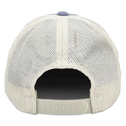American Needle Officially Licensed NHL Hockey Orville Team Hat, Distressed, Dad Cap (New York Islanders (Steel Blue/Stone))