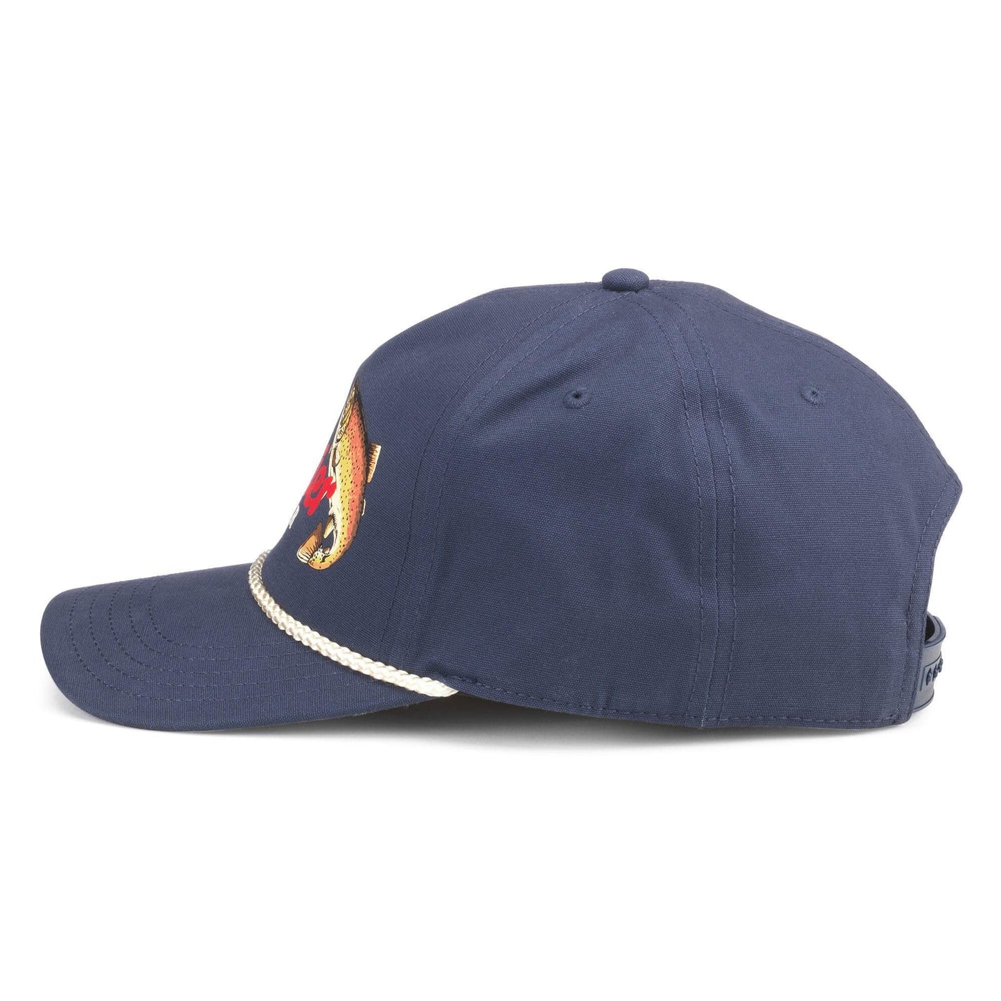 AMERICAN NEEDLE Rainier Beer Canvas Cappy Adjustable Snapback Baseball Hat, Navy (23005A-RAINIER-NAVY)