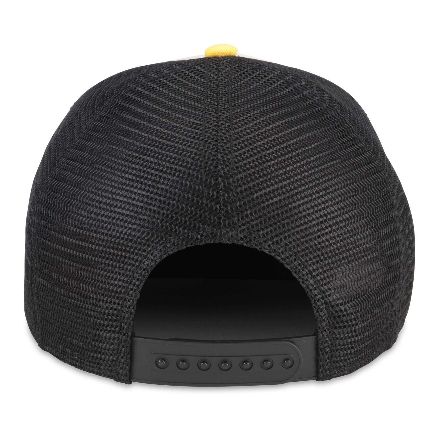 AMERICAN NEEDLE Pettsburgh Penguins NHL Sinclair Adjustable Snapback Baseball Hat, Black/Ivory/Gold (21001A-PPN-BLIG)