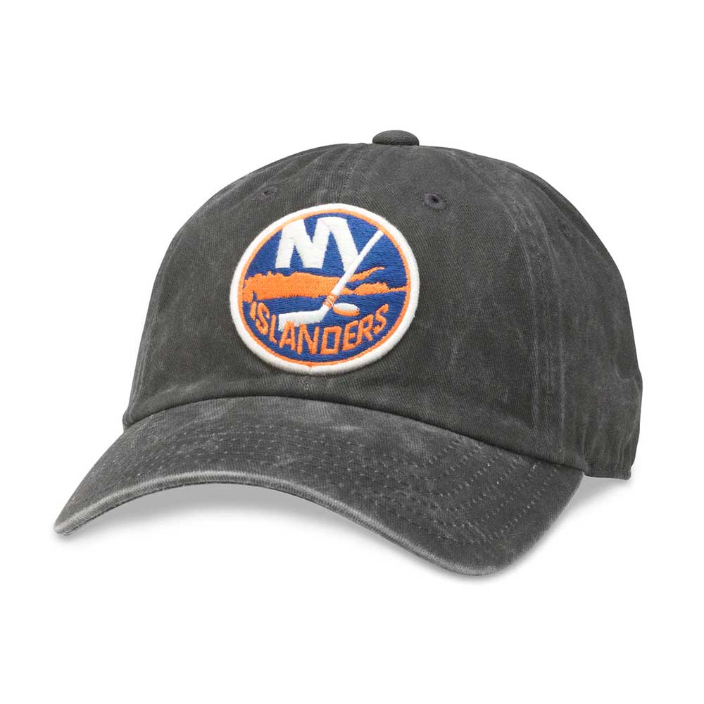 New York Islanders Hats: Black Strapback Dad Hat | NHL Teams